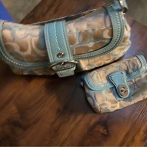 *SOLD* Coach Shoulder Bag & Clutch Wallet